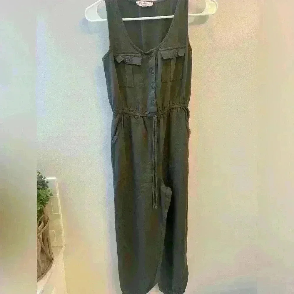 Rebellion junior xs army green one piece jumper